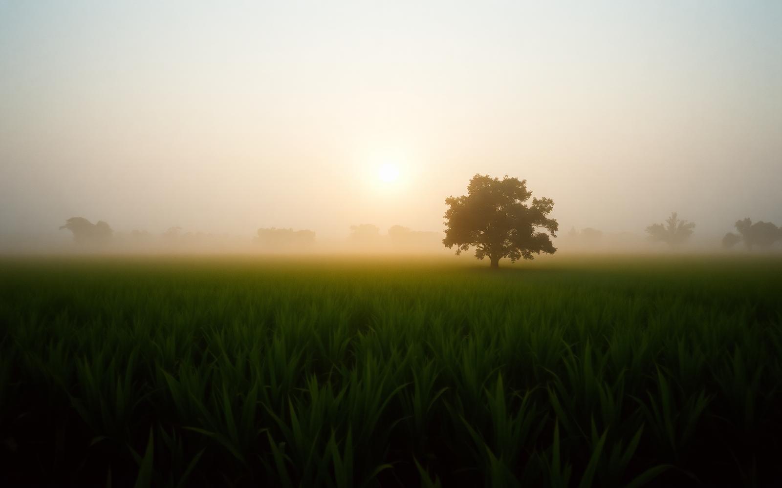 Maize fields at sunrise in Luo land